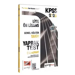 2026 KPSS Lise-Ön Lisans Tarih Çek Kopart Yaprak Test Yargı Yayınevi