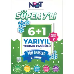 6.Sınıf Tüm Dersler Süper 7 li Yarıyıl Tekrar Fasikülü (Kampanyalı) BiNot Yayınları