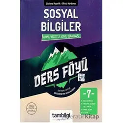 7.Sınıf Sosyal Bilgiler Konu Özetli Soru Bankası (Kampanyalı) Tambilgi Yayınları