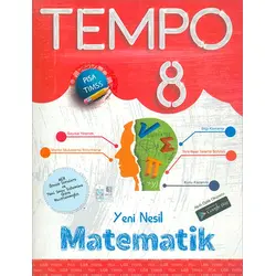 8.Sınıf Matematik Yeni Nesil Tempo (Kampanyalı) Kırmızı Beyaz