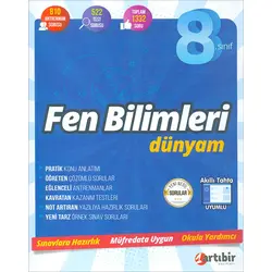 8.Sınıf Fen Bilimleri Dünyam (Kampanyalı) Artıbir Yayınları