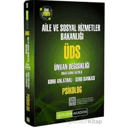 2025 ÜDS Aile ve Sosyal Hizmetler Bakanlığı Ünvan Değişikliği Sınavlarına Hazırlık Konu Anlatımlı So