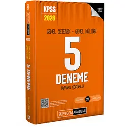 2026 KPSS Tamamı Çözümlü 5 Deneme Pegem Akademi