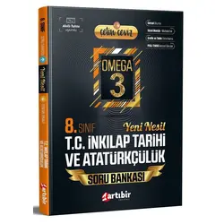 8. Sınıf Çetin Ceviz Omega 3 İnkılap Tarihi ve Atatürkçülük Soru Bankası Artıbir Yayınları