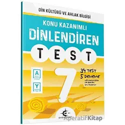 7.Sınıf Din Kültürü ve Ahlak Bilgisi Dinlendiren Test Eker Test Yayınları