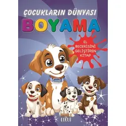 Çocukların Dünyası Boyama Kitabı 6 – Küçük Köpekler - Kabile Çocuk