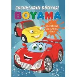 Çocukların Dünyası Boyama Kitabı - 1 Otomobiller - Kabile Çocuk