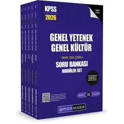 2026 KPSS Tamamı Çözümlü Soru Bankası Seti (5 Kitap) Pegem Akademi