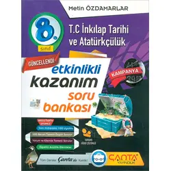 8.Sınıf TC İnkılap Tarihi ve Atatürkçülük Soru Bankası (Kampanyalı) Çanta Yayınları