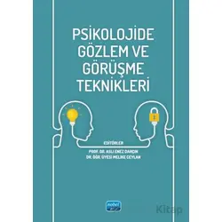 Psikolojide Gözlem ve Görüşme Teknikleri - Kolektif - Nobel Akademik Yayıncılık