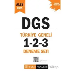 2025 DGS Tamamı Çözümlü Türkiye Geneli 1-2-3 (3lü Deneme Seti) - Kolektif - Pegem Akademi Yayıncılık