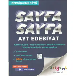AYT Edebiyat Sayfa Sayfa Ders İşleme Föyü Tammat Yayıncılık