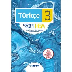 Tudem 3.Sınıf Türkçe Kazanım Odaklı HBA