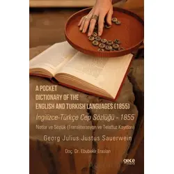 A Pocket Dictionary Of The English and Turkish Languages (1855) - Ebubekir Eraslan - Gece Kitaplığı