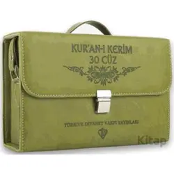 Kuranı Kerim Orta Boy 30 Cüz Yeşil Çanta Kare Kodlu - Kolektif - Türkiye Diyanet Vakfı Yayınları