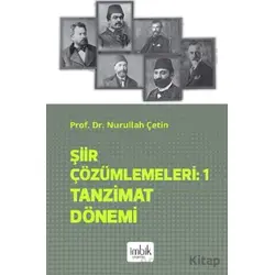 Şiir Çözümlemeleri 1 - Tanzimat Dönemi - Nurullah Çetin - İmbik Yayınları