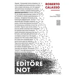 Editöre Not - Roberto Calasso - Ketebe Yayınları