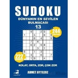 Sudoku Dünyanın En Sevilen Sevilen Bulmacası 13 - Ahmet Ayyıldız - Olimpos Yayınları