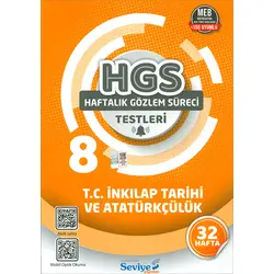 8.Sınıf T.C. İnkılap Tarihi ve Atatürkçülük Testleri (Kampanyalı) Seviye Yayınları