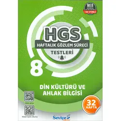 8.Sınıf Din Kültürü ve Ahlak Bilgisi Testleri (Kampanyalı) Seviye Yayınları