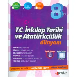 8. Sınıf LGS T.C. İnkılap Tarihi ve Atatürkçülük Dünyam (Kampanyalı) Artı Bir Yayınları