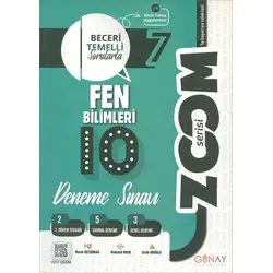 7. Sınıf Fen Bilimleri Zoom Serisi 10 Deneme (Kampanyalı) Günay Yayınları
