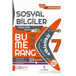 7.Sınıf Bumerang Serisi Etkinlikli Sosyal Bilgiler (Kampanyalı) Günay Yayınları