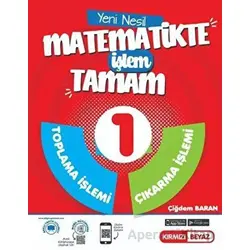 1. Sınıf Yeni Nesil Dört İşlem Matematik Kırmızı Beyaz