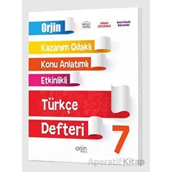 7.Sınıf Türkçe Akıllı Defter (Kampanyalı) Orjin Yayınları