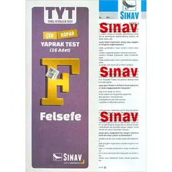 TYT Felsefe Yaprak Test Sınav Yayınları
