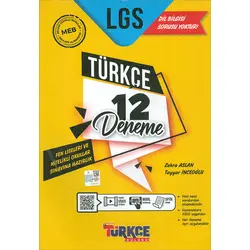 8. Sınıf LGS Türkçe Kulübü 12 Deneme (Kampanyalı) Ankara Yayıncılık
