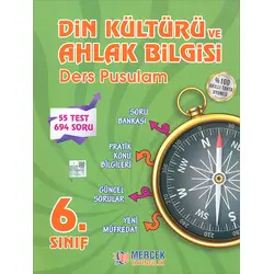 6.Sınıf Din Kültürü ve Ahlak Bilgisi Ders Pusulam (Kampanyalı) Mercek Yayınları