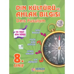 8.Sınıf Din Kültürü ve Ahlak Bilgisi Ders Pusulam (Kampanyalı) Mercek Yayınları