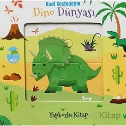 Hadi Keşfedelim - Dino Dünyası Yapbozlu Karton Kitap - Kolektif - Çiçek Yayıncılık
