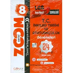 8.Sınıf LGS Zoom T.C. İnkılap Tarihi ve Atatürkçülük 24 lü Deneme Sınavı Günay Yayınları