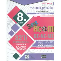 8.Sınıf TC. İnkılap Tarihi 32li Haftalık Kazanım Deneme (Kampanyalı) Artı Zeka