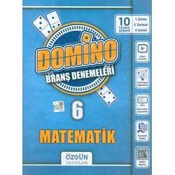 6.Sınıf Matematik Domino Branş Denemeleri (Kampanyalı) Özgün Yayınları