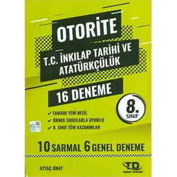 8.Sınıf İnkılap Tarihi Otorite 12 Deneme Tandem Yayınları