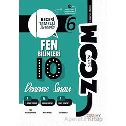 6. Sınıf Zoom Serisi Fen Bilimleri 10lu Deneme Sınavı (Kampanyalı) Günay Yayınları