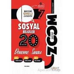 7. Sınıf Zoom Serisi Sosyal Bilgiler 20li Deneme Sınavı (Kampanyalı) Günay Yayınları