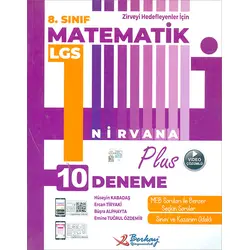 8.Sınıf LGS Nirvana Plus Matematik 10lu Deneme (Kampanyalı) Berkay Yayıncılık
