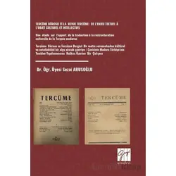 Tercüme Bürosu Et La Revue Tercüme: De Lenjeu Textuel A Lobjet Culturel Et Intellectuel
