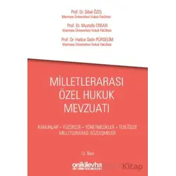 Milletlerarası Özel Hukuk Mevzuatı - Mustafa Erkan - On İki Levha Yayınları