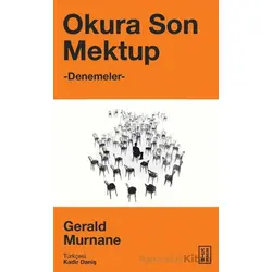 Okura Son Mektup - Gerald Murnane - Ketebe Yayınları