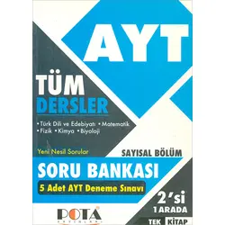 AYT Tüm Dersler Sayısal Soru Bankası (Kampanyalı) Rota Yayınları