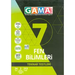 7. Sınıf NAR Fen Bilimleri Tekrar Testleri (Kampanyalı) Gama Yayınları