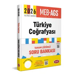 2026 AGS Ultra Serisi Türkiye Coğrafyası Soru Bankası - Karekod Çözümlü Data Yayınları