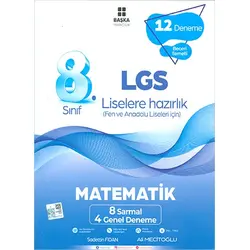 8.Sınıf LGS Matematik 12 Deneme Başka Yayıncılık