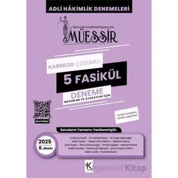 Müessir Adli Hakimlik Denemeleri - 2025 Karekod Çözümlü 5 Deneme - Kolektif - Kuram Kitap