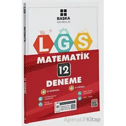 8.Sınıf LGS Matematik 12 Deneme (Kampanyalı) Başka Yayıncılık